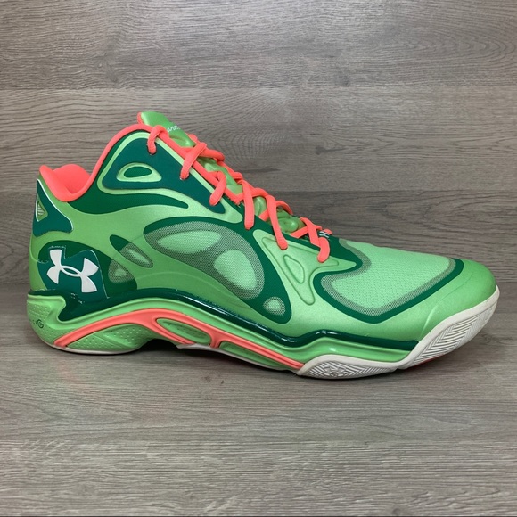 Under Armour Other - Under Armour Anatomix Green Orange Basketball Sneaker